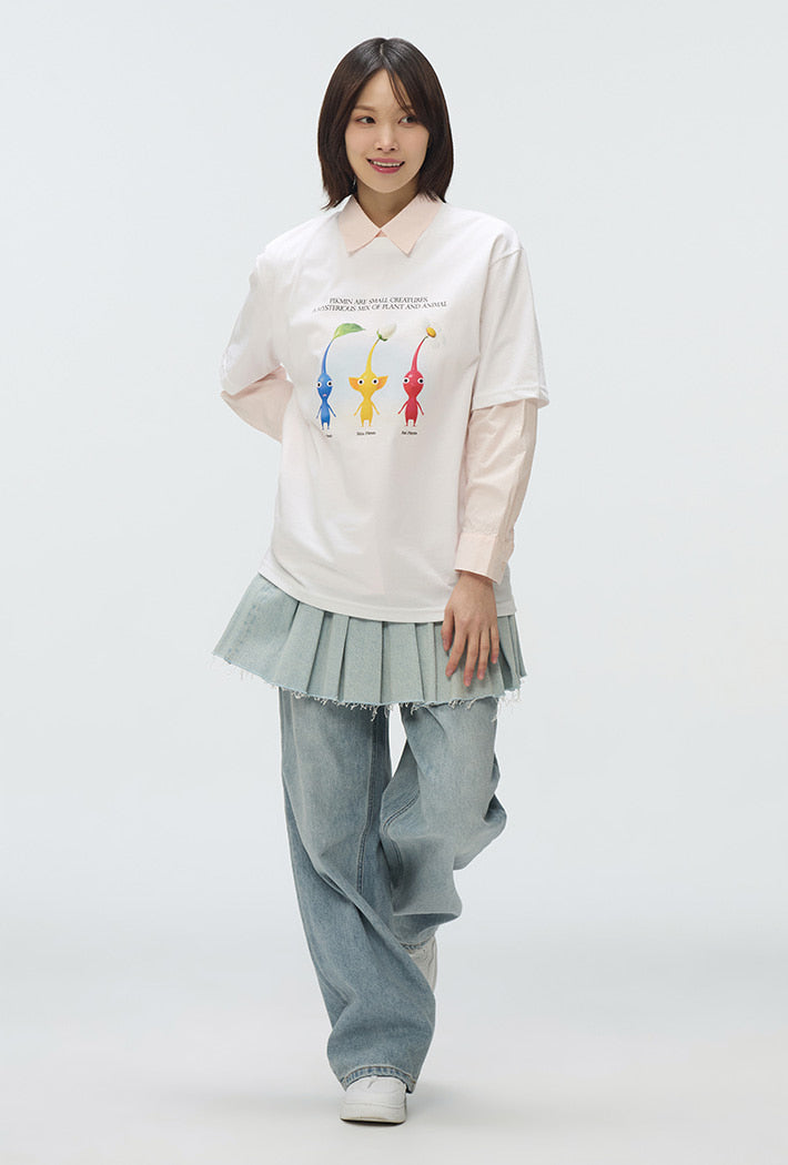 [預購款]SPAOxPIKMIN 短袖 白色 T-shirt