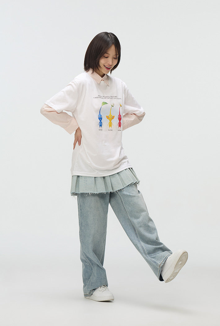 [預購款]SPAOxPIKMIN 短袖 白色 T-shirt
