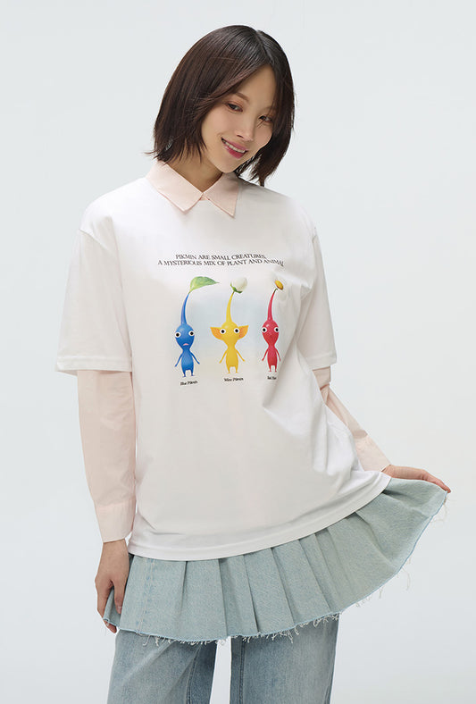 [預購款]SPAOxPIKMIN 短袖 白色 T-shirt
